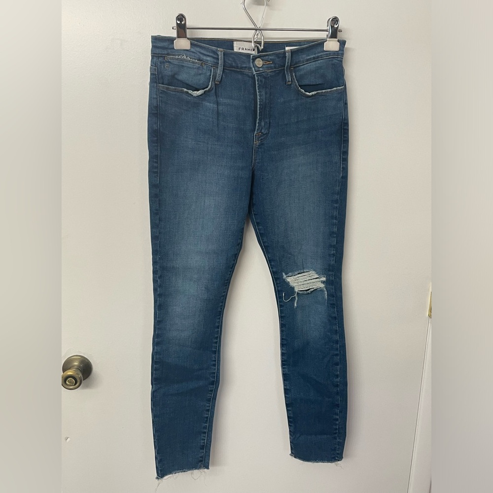 Women’s Frame Le skinny blue jeans size 29